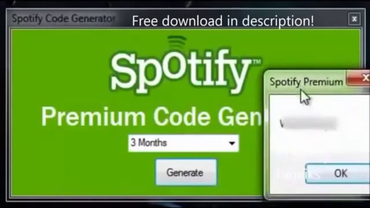 Free Spotify Premium Code Generator Hack November 2013
