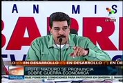 Nicolás Maduro se pronuncia sobre guerra económica en Venezuela