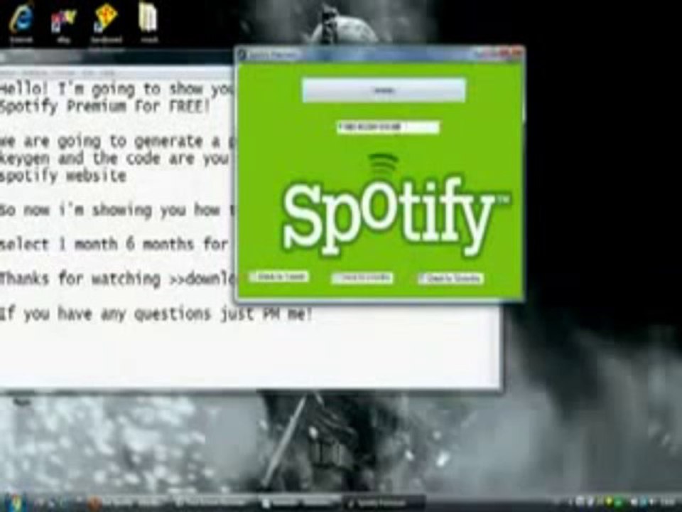 Spotify Premium Code Generator new updates 2013 November