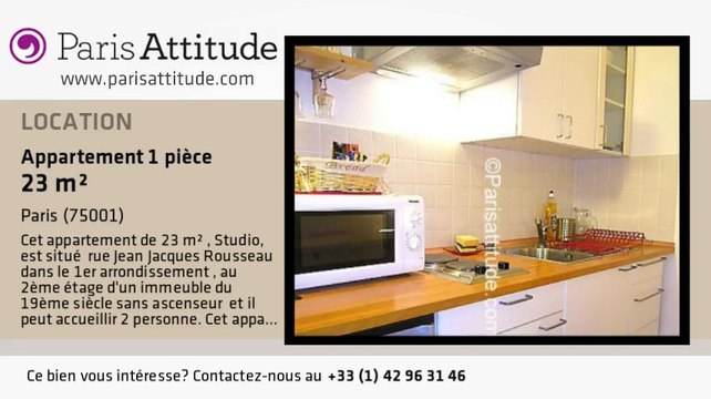Appartement Studio à louer - Palais Royal, Paris - Ref. 5499