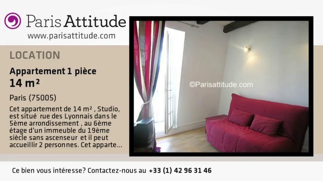 Appartement Studio à louer - Port Royal, Paris - Ref. 6316