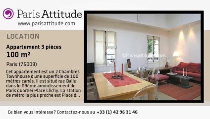 Maison de Ville 2 Chambres à louer - Place de Clichy, Paris - Ref. 4489