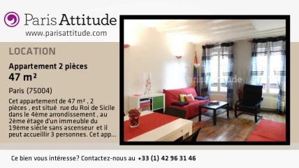 Appartement 1 Chambre à louer - St Paul, Paris - Ref. 4936