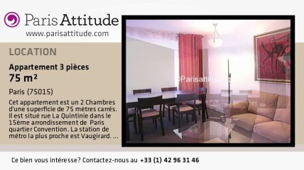 Appartement 2 Chambres à louer - Convention, Paris - Ref. 1860