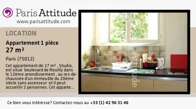 Appartement Studio à louer - Daumesnil, Paris - Ref. 7344