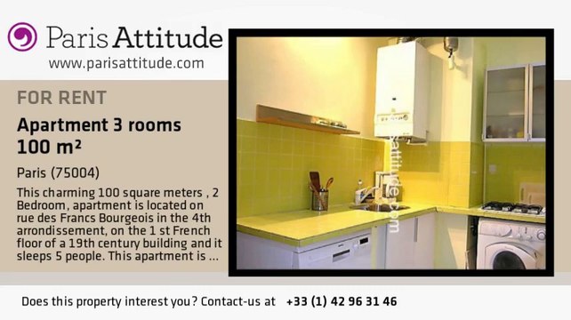 2 Bedroom Apartment for rent - St Paul, Paris - Ref. 5801