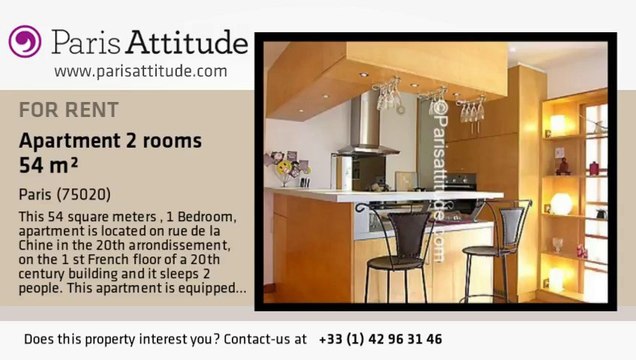 1 Bedroom Apartment for rent - Gambetta, Paris - Ref. 4421