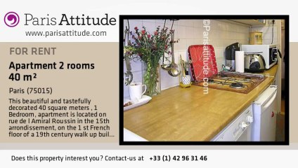 1 Bedroom Apartment for rent - Commerce, Paris - Ref. 6220