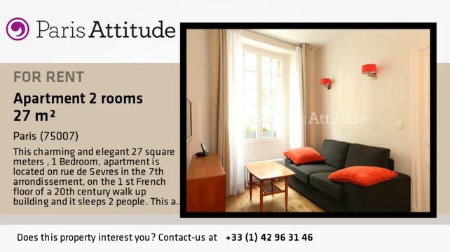 1 Bedroom Apartment for rent - Ecole Militaire/Unesco, Paris - Ref. 8511