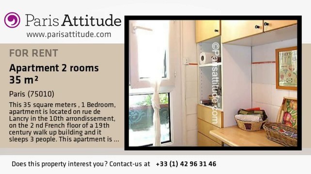 1 Bedroom Apartment for rent - République, Paris - Ref. 3532