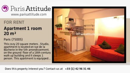 Studio Apartment for rent - Quartier Latin/St Michel, Paris - Ref. 1389