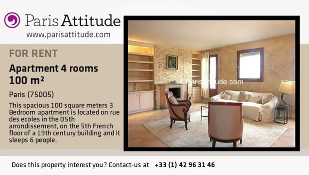 3 Bedroom Apartment for rent - Panthéon/Sorbonne, Paris - Ref. 5055