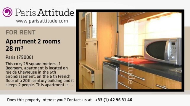 1 Bedroom Apartment for rent - St Placide, Paris - Ref. 1439