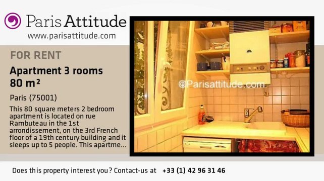 2 Bedroom Apartment for rent - Châtelet, Paris - Ref. 943