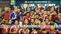 رقص واحتفال لاهبي الاهلي بالشماريخ احتفلات كاس افريقيا