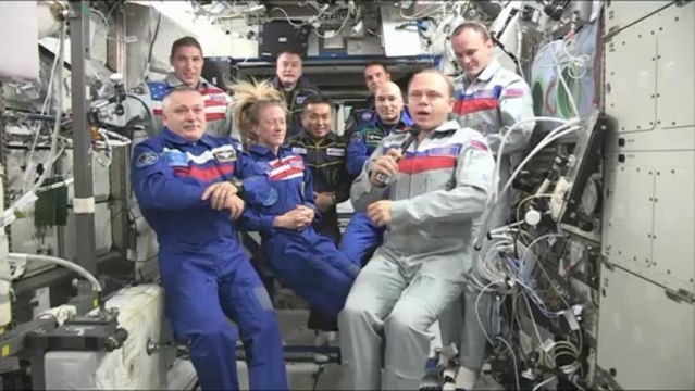 [ISS] Expedition 37 Change of Command Ceremony