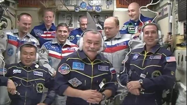 [ISS] Expedition 38 Hatch Opening & Welcome Ceremony