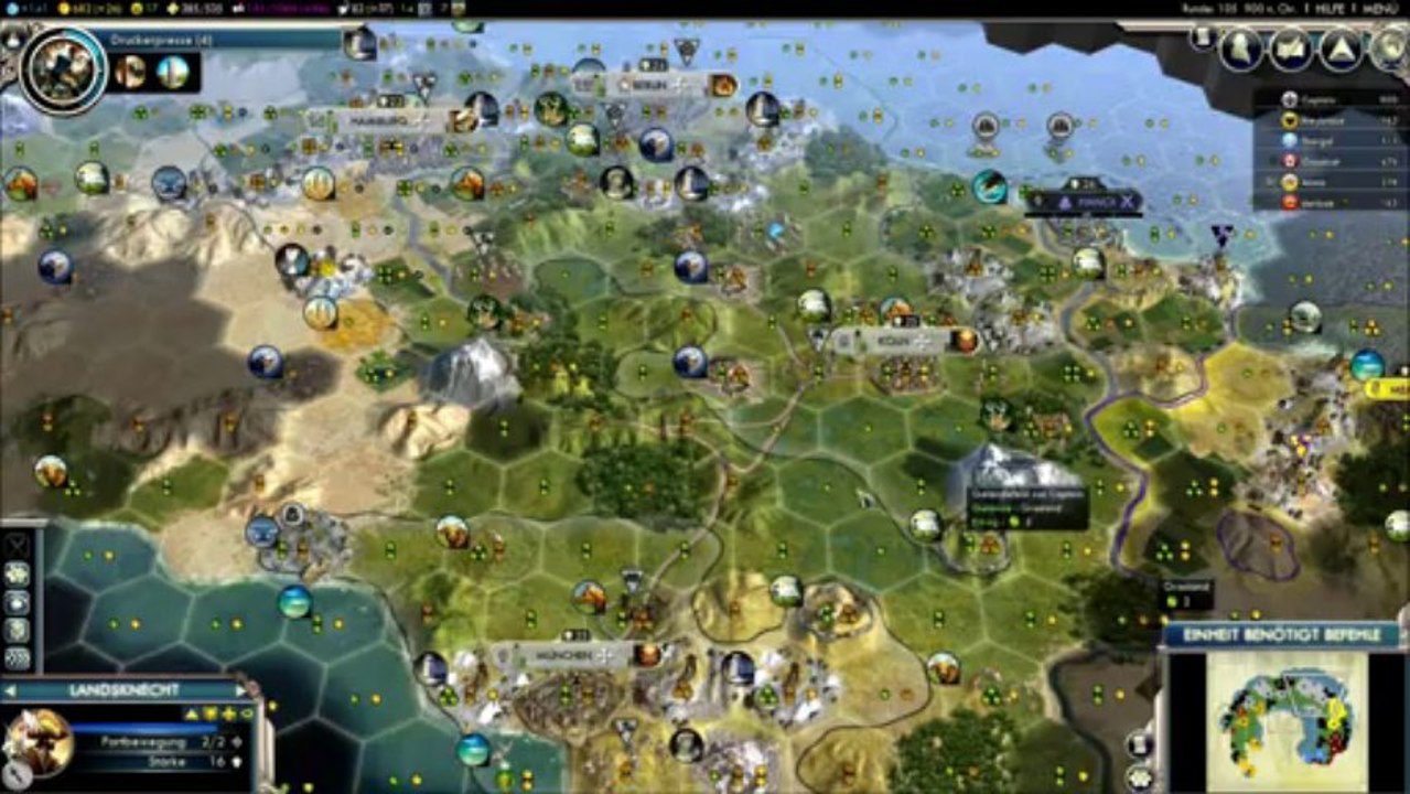 Civ 5 PBEM 67 Deutschland Runde 105