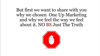 One Up Marketing | What is this all about?