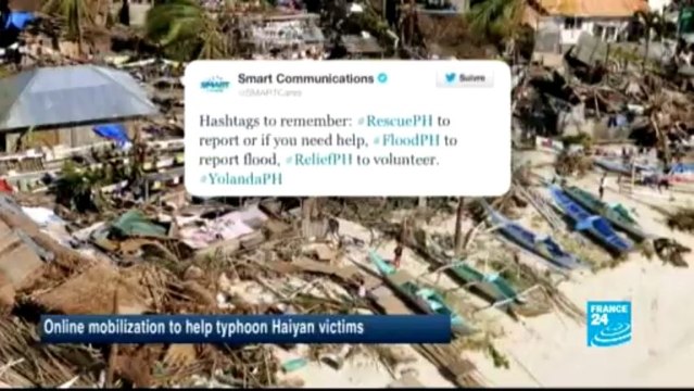 WEB NEWS - Online mobilisation to help typhoon Haiyan victims
