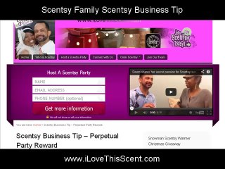 Scentsy Family Scentsy Business Tip Perpetual Party Reward