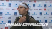 Rafael Nadal Interview before his match against Roger Federer / SF ATP WTF 2013
