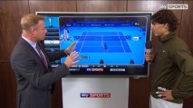 Rafael Nadal analyses his play against Rodger Federer in SF ATP WTF 2013 (Sky Sports)