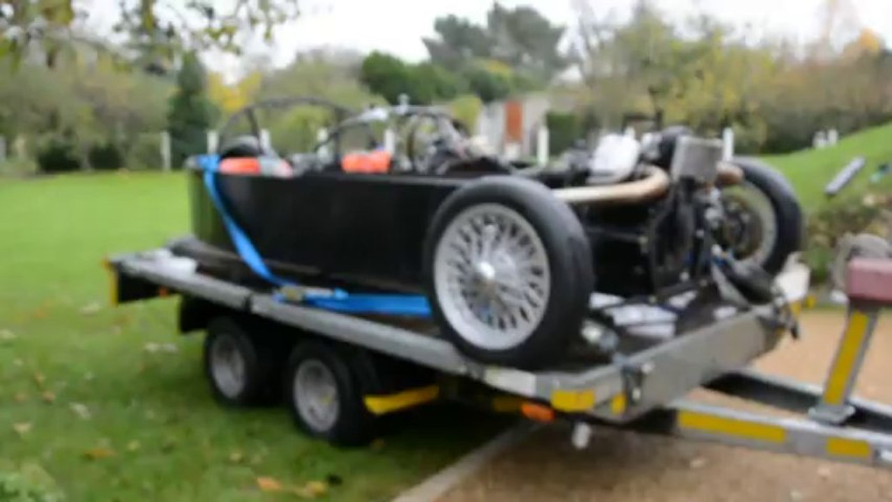 Arrimage d'un Trike sur une remorque