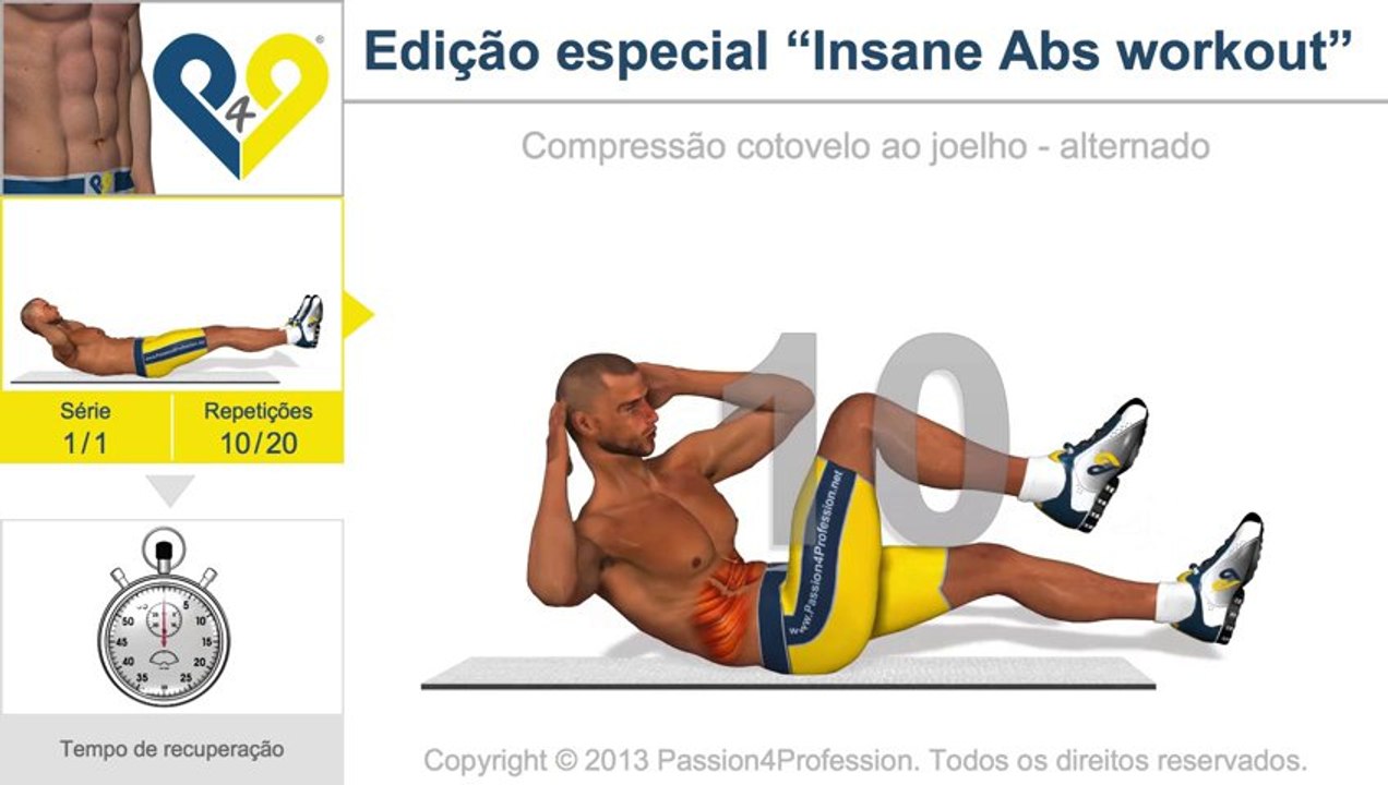 Edição especial “Insane Abs workout”