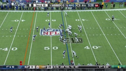 Giants defense, sack, 1-yd loss