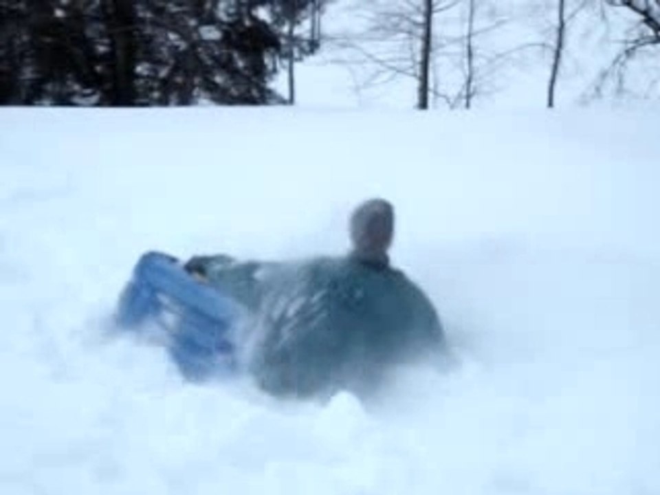 boule de neige en pleine tête