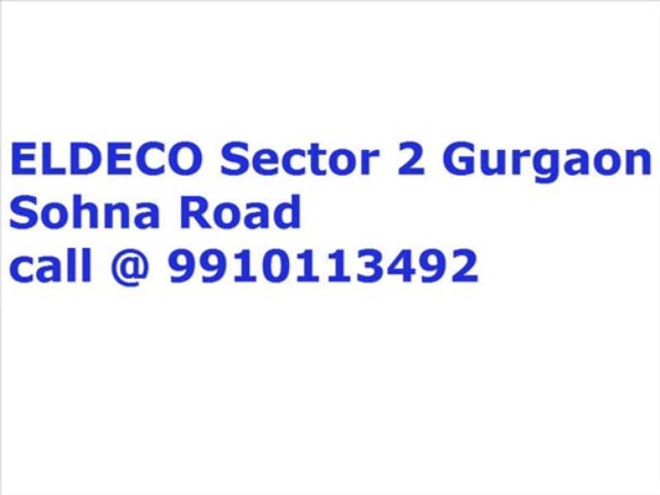 Elcedo sector 2 Gurgaon 9910113492 sohna road project deal