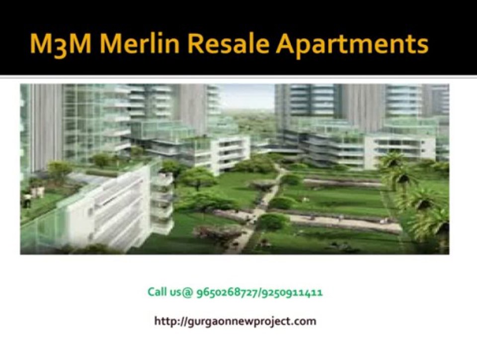 M3M Merlin Resale Apartments In Sector-67 Gurgaon@9650268727