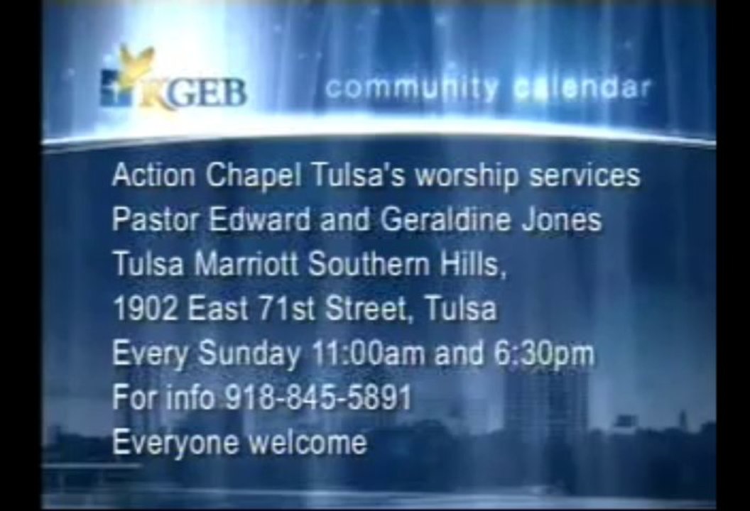 KGEB TV 53 Community Calendar and Station ID