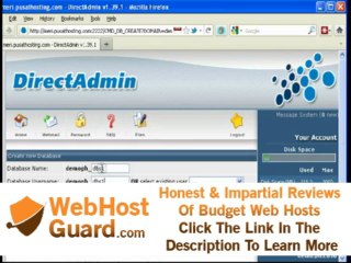 Tutorial Membuat Database di Directadmin Edisi Panduan Pusat Hosting