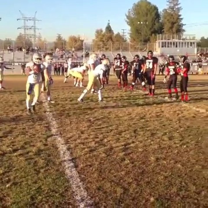 Belle feinte en foot US