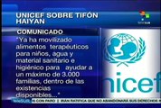 Al menos 4 millones de niños fueron afectados en Filipinas por tifón