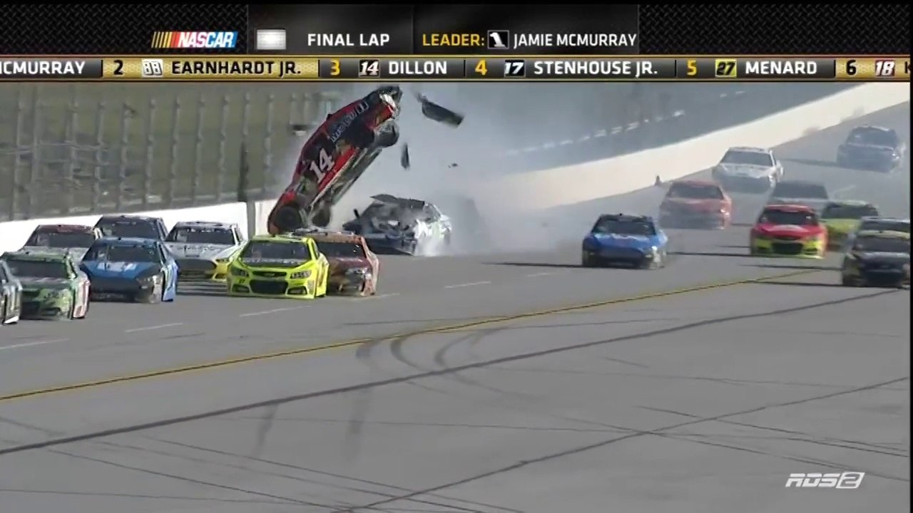 Huge Flip Dillon Talladega Nascar Sprint Cup 2013