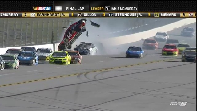 Huge Flip Dillon Talladega Nascar Sprint Cup 2013