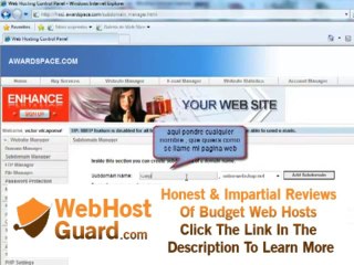 Crear usuario y subir pagina a Hosting gratuito AWARDSPACE