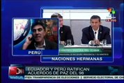 Perú y Ecuador asumen compromiso de integración: Edwin Barra