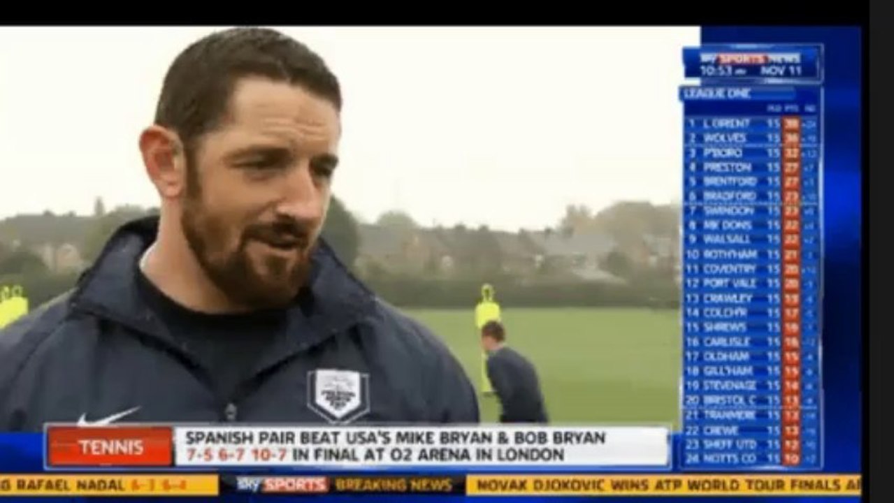 Wade Barrett Trains with Preston North End - 11/11/13