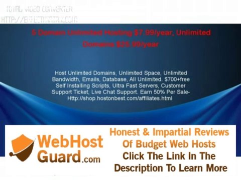 5 Domain Unlimited Hosting $7.99/year Unlimited Domains $25.99/year