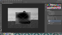 Black and white fade with textures tutorial