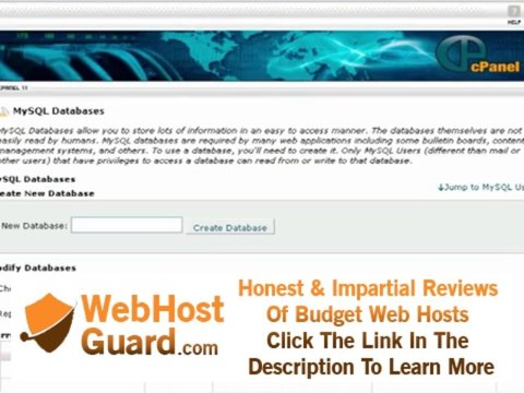 How to add MySQL databases in cPanel - NetworkPanda.com Web Hosting