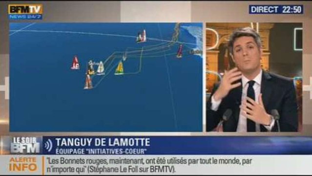 Le Soir BFM: Transat Jacques Vabre: à bord d'Initiatives-Cœur au large du Portugal - 11/11 2/4