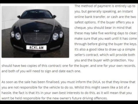 Finalising the sale of your used car l Acklam Car Centre