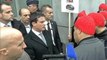 Manuel Valls attendu par des bonnets rouges devant les studios de BFMTV - 12/11
