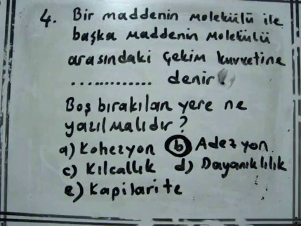 10.SINIF YGS-2 FİZİK VİDEO SORU -4