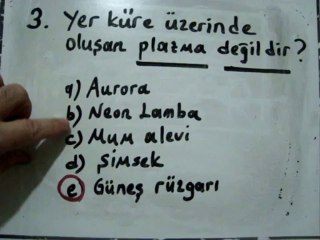 10. SINIF YGS-2 FİZİK VİDEO SORU -3